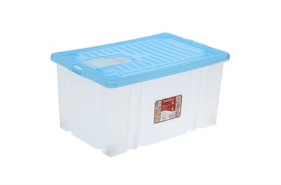 Пластиковый контейнер с крышкой Darel Box 56 л. на роликах (610x400x310 мм) ЯФ0156