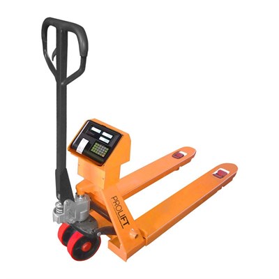Гидравлическая тележка PROLIFT CWР20 с принтером, полиуретан CWP 20-1150x550-P/P