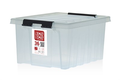 Пластиковый контейнер с крышкой Rox Box 36 л. (500x390x255 мм) 036-00