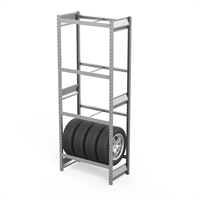 Стеллаж грузовой СГ Ультра (2500х900х500) 4 яруса, без настила, для шин, дисков, колес 65713