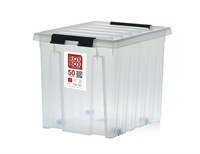 Пластиковый контейнер Rox Box 50 л. с крышкой на роликах (500x390x405 мм) 050-00