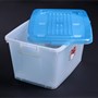 Пластиковый контейнер с крышкой Darel Box 75 л. на роликах (700x500x380 мм) 10175
