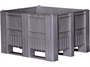 Контейнер BoxPallet 1200x1000x740 мм сплошной на полозьях 12410