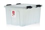 Пластиковый контейнер Rox Box 120 л. с крышкой на роликах (740x565x415 мм) 120-00